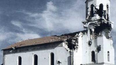 Built in 1872, damaged by shelling in 1991-1993.