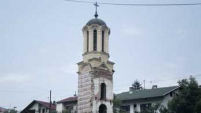 Orthodox Church of the Dormition of the Mother of God built 1930-35, blown up in October 1992.